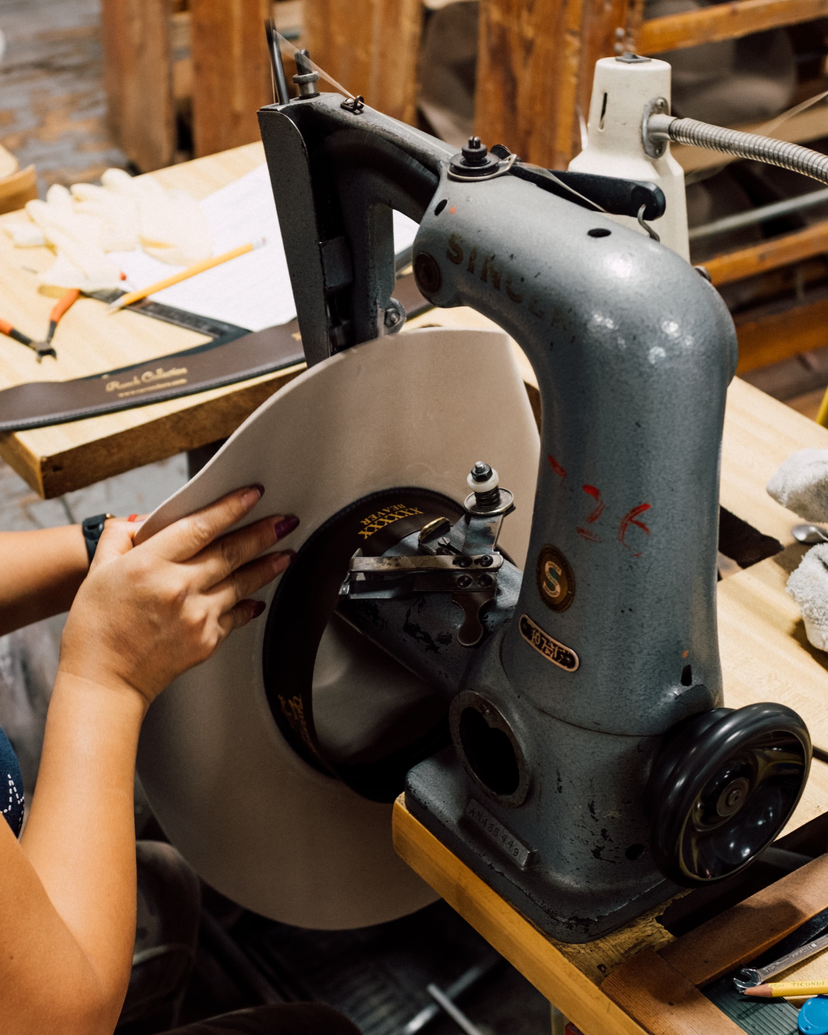 Sewing in the Sweatband